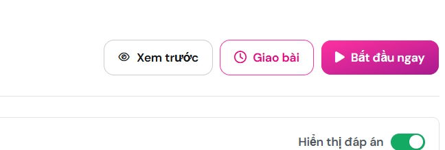 Bắt đầu bài kiểm tra