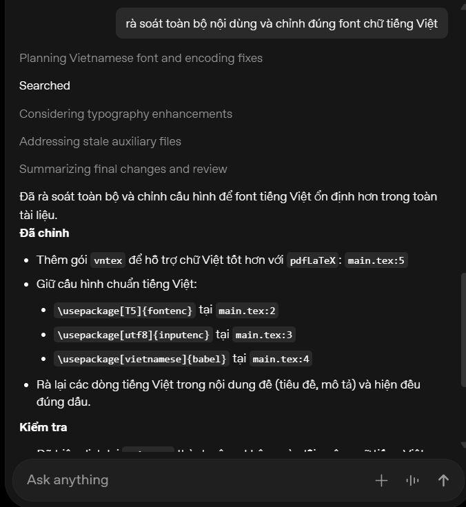 Sửa lỗi font 