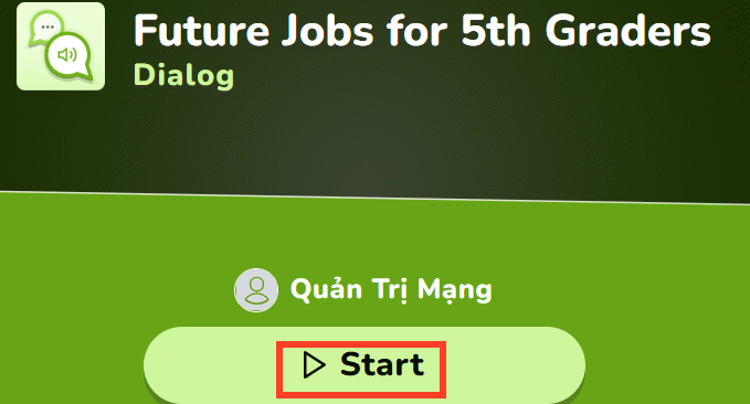 Truy cập hội thoại Dialogue Educaplay