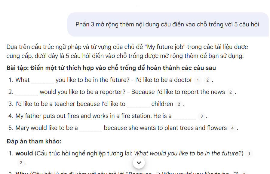 Bổ sung nội dung cho dữ liệu trên NotebookLM