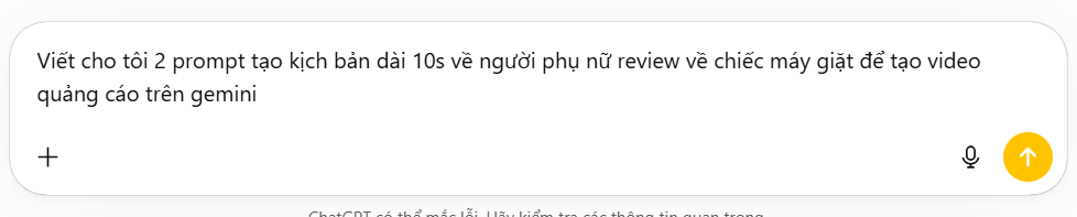 Prompt tạo kịch bản TVC trên ChatGPT