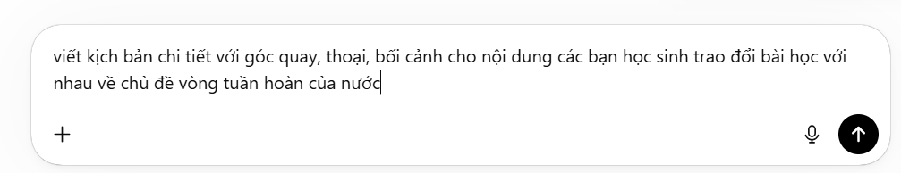 Câu lệnh tạo kịch bản trên ChatGPT