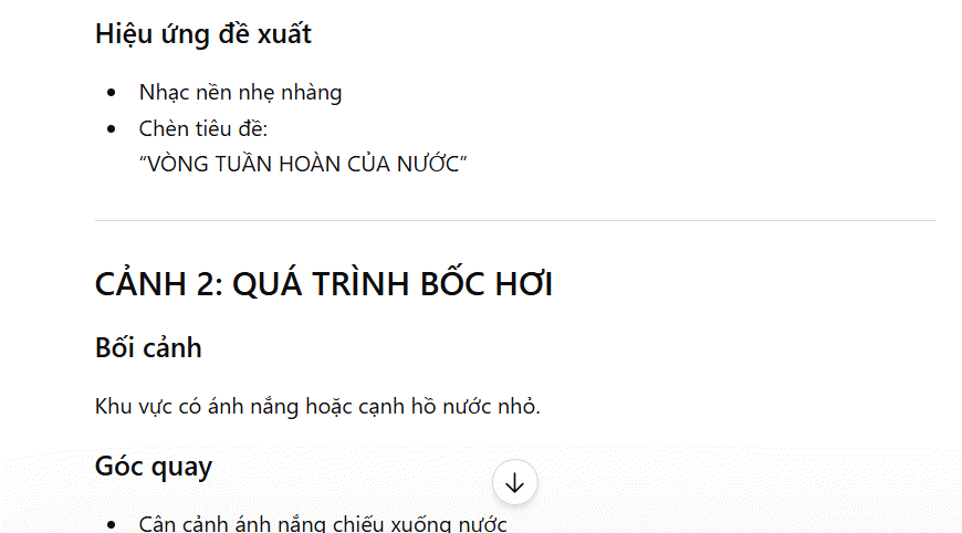 kịch bản trên ChatGPT