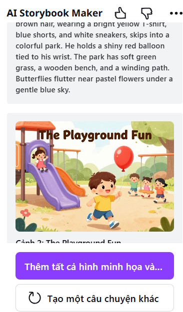 Storybook AI trên Canva