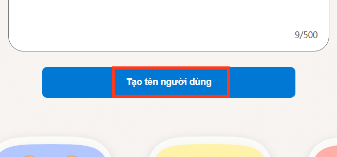 Tạo tên người dùng trên Microsoft AI Tools