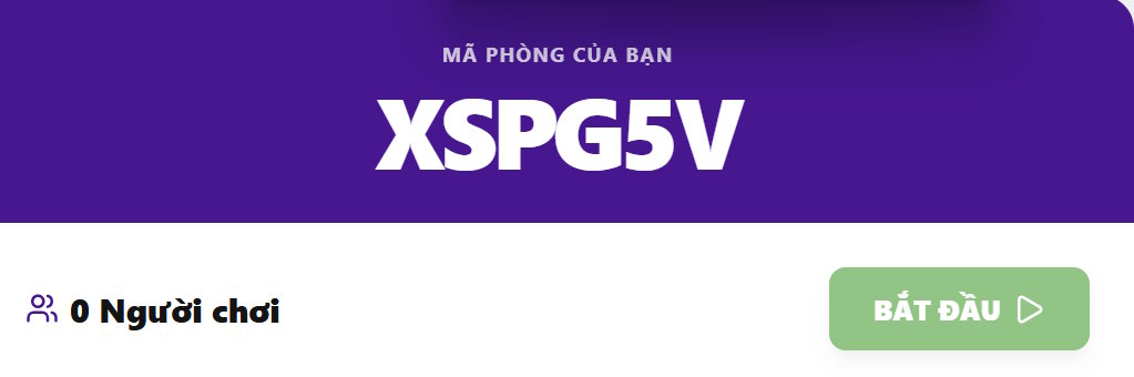 Mã tham gia phòng