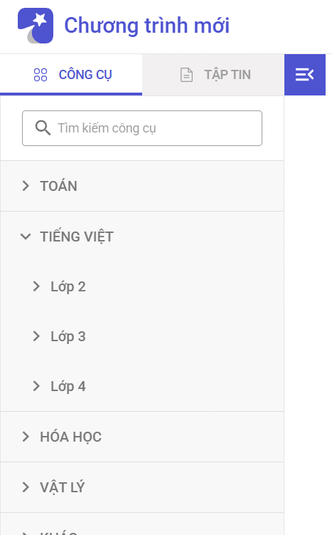 Khối lớp ôn tập tiếng Việt trên chuongtrinhmoi