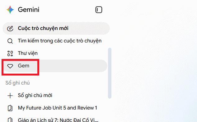 Gem trên Gemini