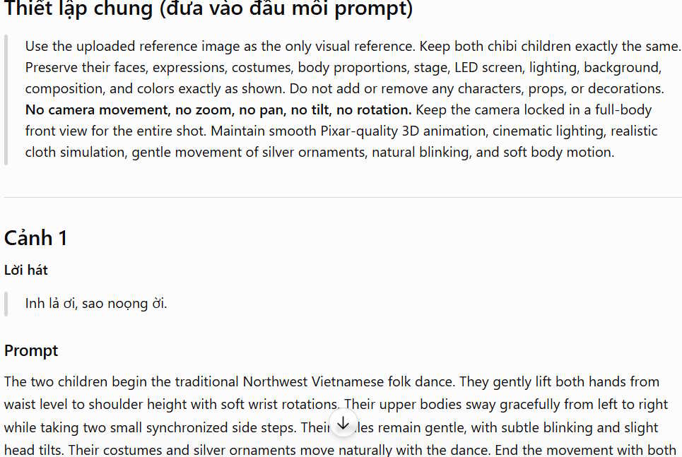Câu lệnh tạo video từng phân cảnh