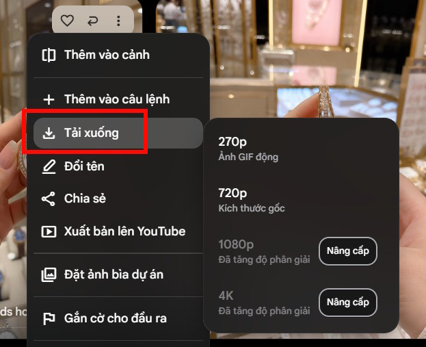 Tải video reiew sản phẩm POV trên Flow