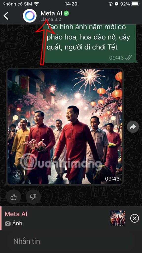 Truy cập Meta WhatsApp