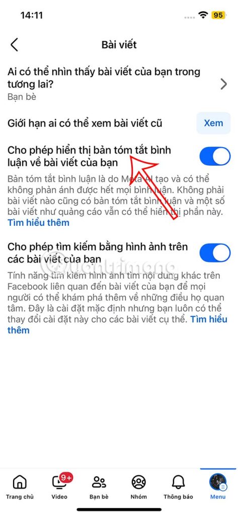 Tóm tắt bình luận Facebook
