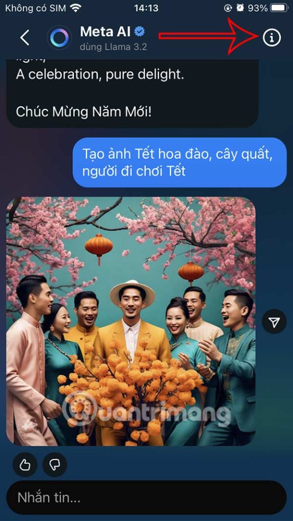Chỉnh Meta AI trên Instagram