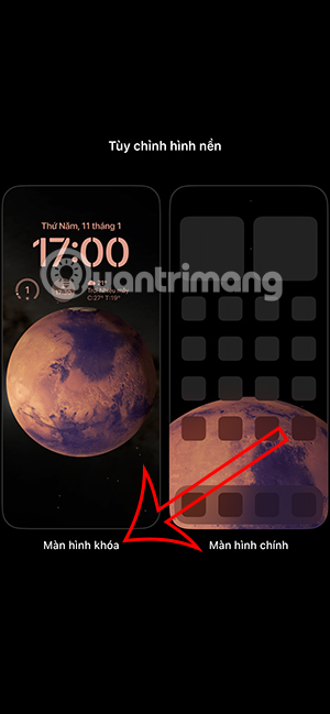 Thay đổi màn hình khóa iPhone 