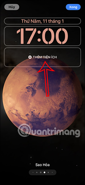 Thêm tiện ích màn hình khóa iPhone 