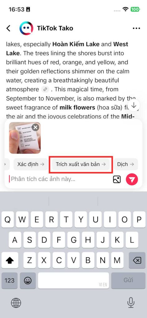 Trích xuất văn bản trong ảnh 