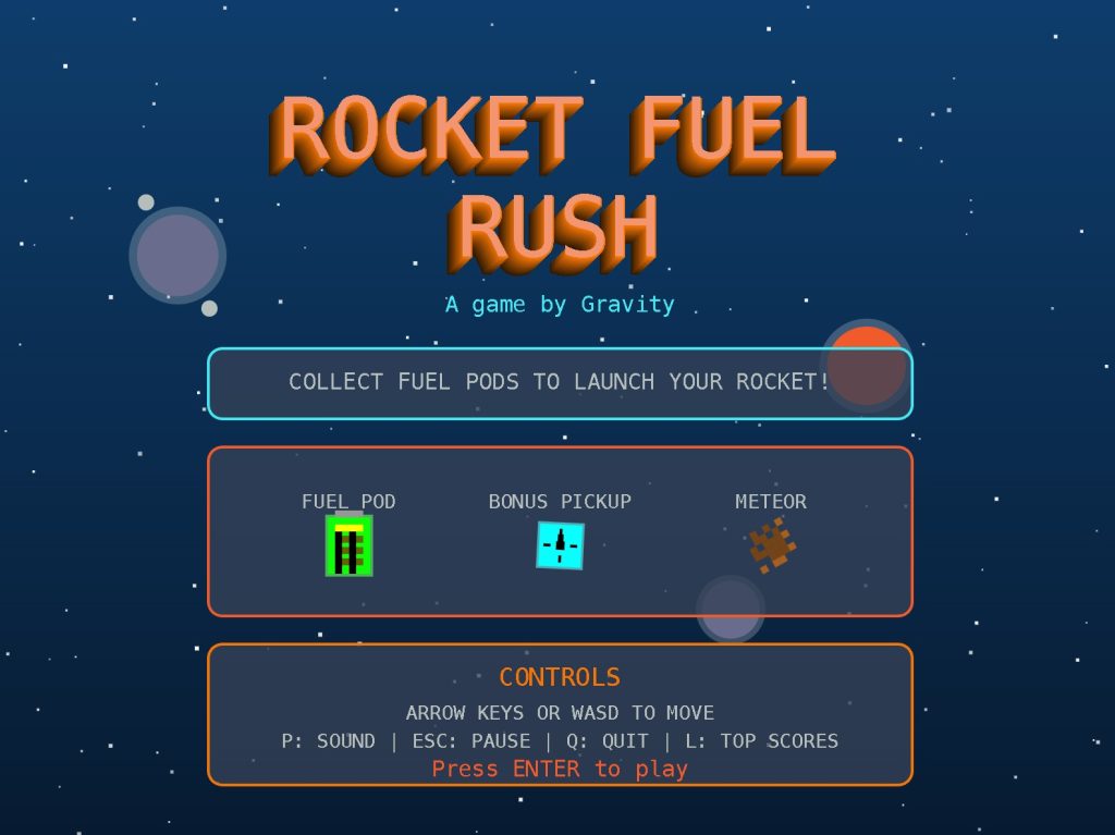 Game Rocket Fuel Rush