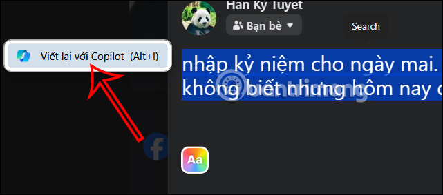Viết lại văn bản bằng Copilot Edge