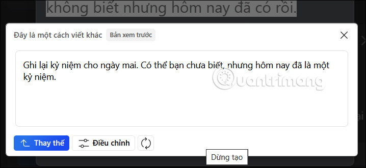 Định dạng đăng blog cho văn bản bằng Copilot