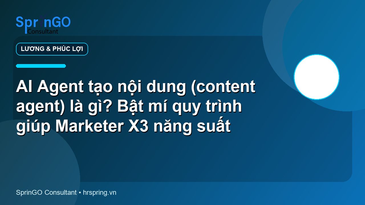 AI Agent tạo nội dung (content agent) là gì? Bật mí quy trình giúp Marketer X3 năng suất