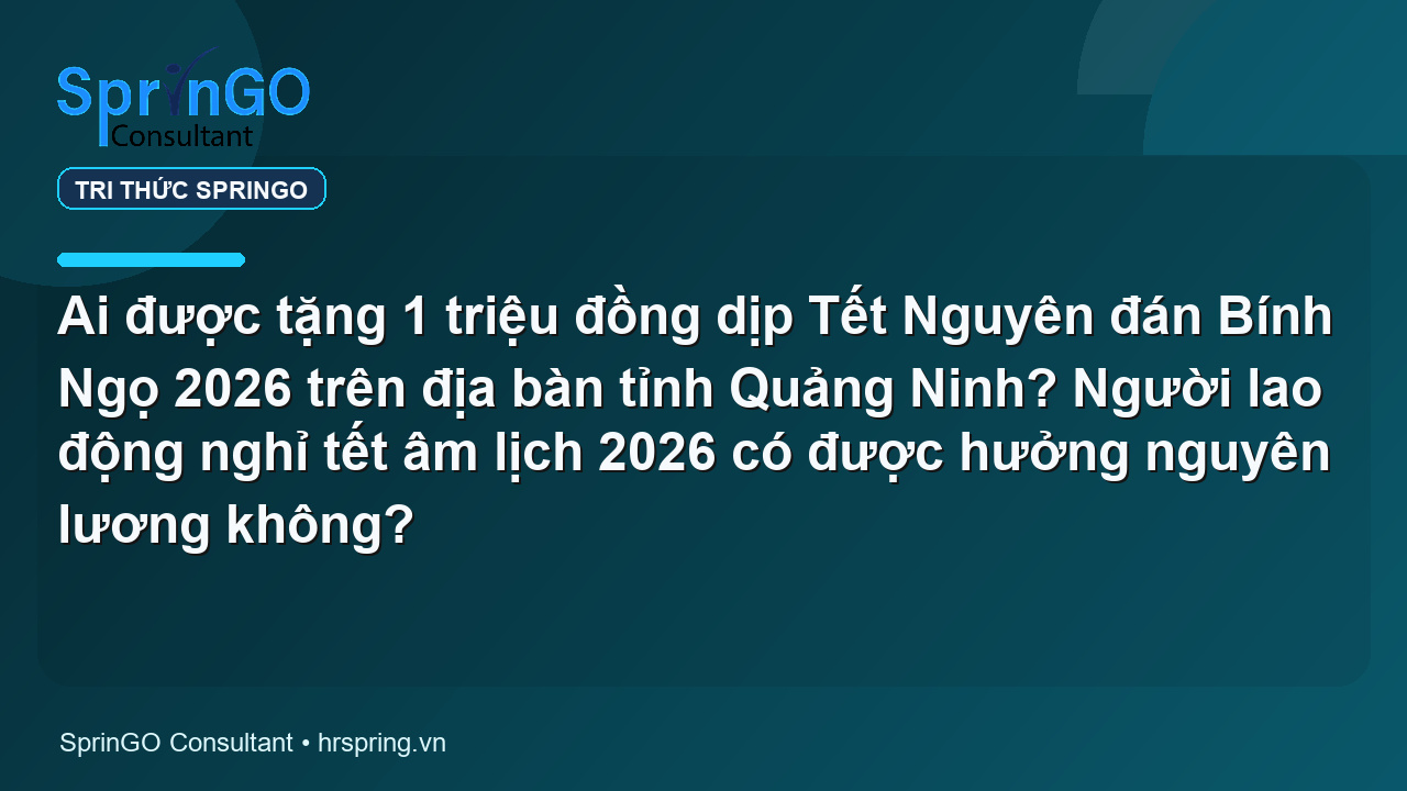 Ai được tặng 1 triệu đồng dịp Tết Nguyên đán Bính Ngọ 2026 trên địa bàn tỉnh Quảng Ninh? Người lao động nghỉ tết âm lịch 2026 có được hưởng nguyên lương không?