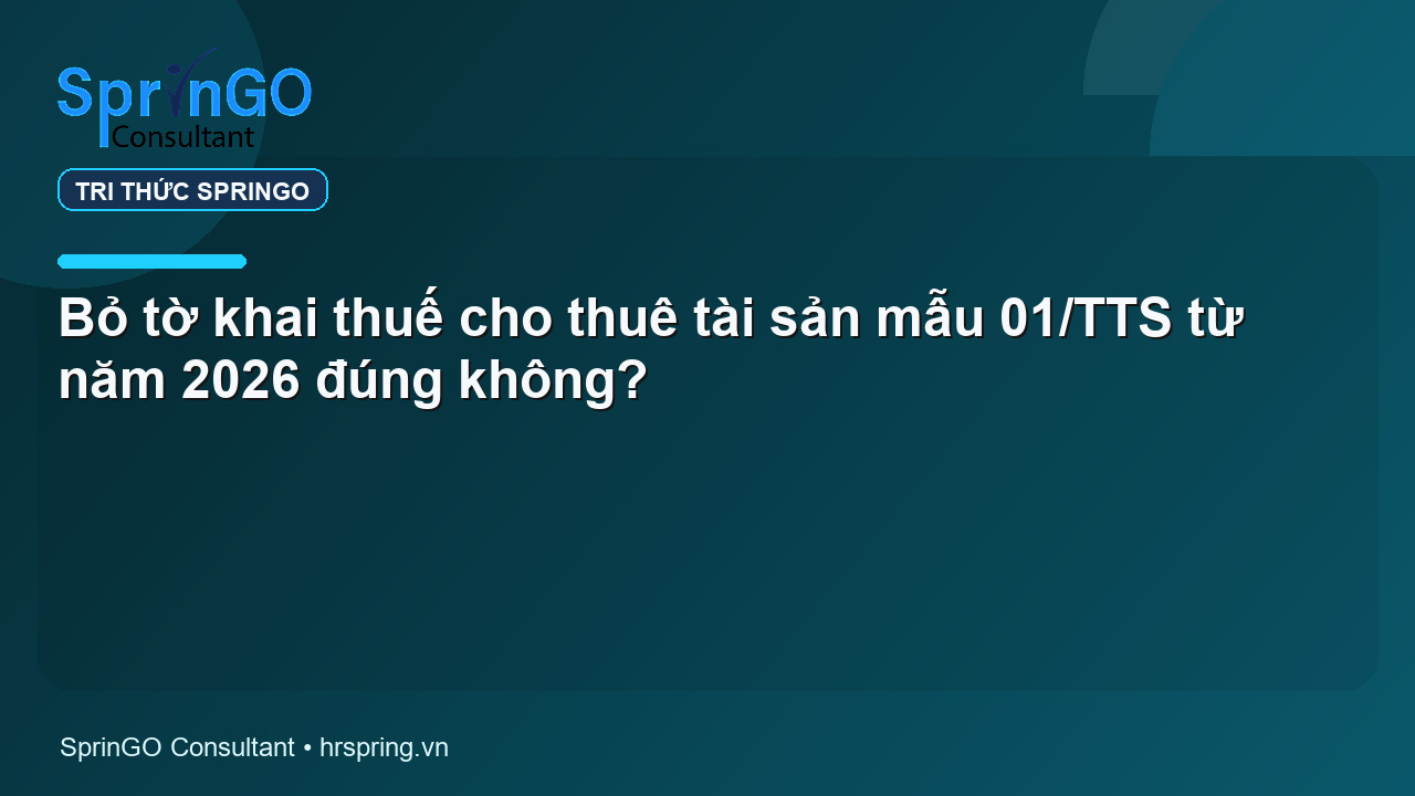 Bỏ tờ khai thuế cho thuê tài sản mẫu 01/TTS từ năm 2026 đúng không?