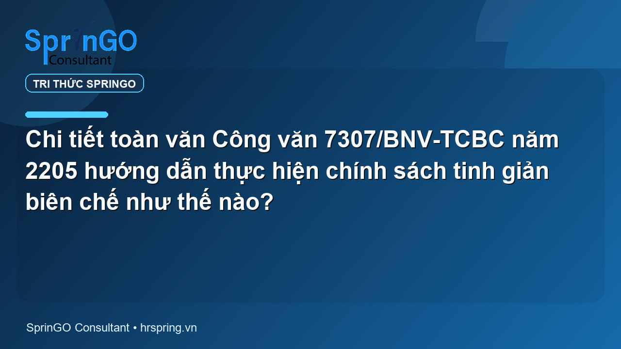 Chi tiết toàn văn Công văn 7307/BNV-TCBC năm 2205 hướng dẫn thực hiện chính sách tinh giản biên chế như thế nào?