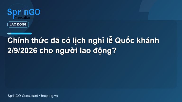 Chính thức đã có lịch nghỉ lễ Quốc khánh 2/9/2026 cho người lao động?
