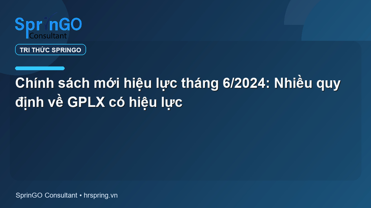 Chính sách mới hiệu lực tháng 6/2024: Nhiều quy định về GPLX có hiệu lực