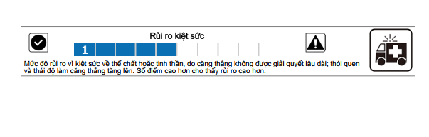Báo cáo TraitMap cho thấy chỉ số rủi ro kiệt sức của bạn trước căng thẳng