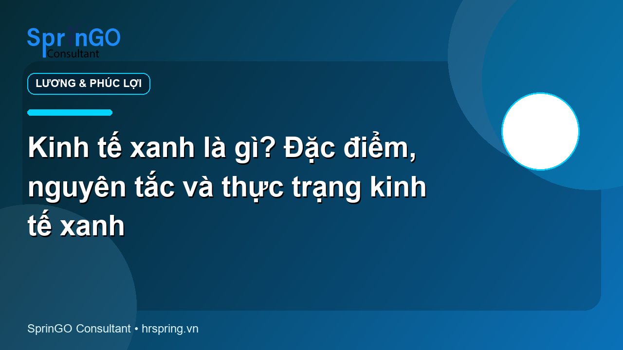 Kinh tế xanh là gì? Đặc điểm, nguyên tắc và thực trạng kinh tế xanh
