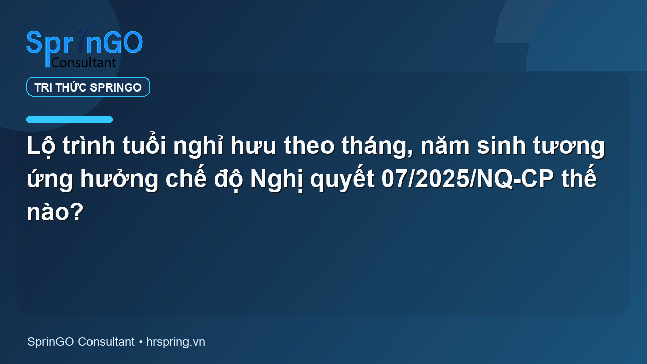 Lộ trình tuổi nghỉ hưu theo tháng, năm sinh tương ứng hưởng chế độ Nghị quyết 07/2025/NQ-CP thế nào?