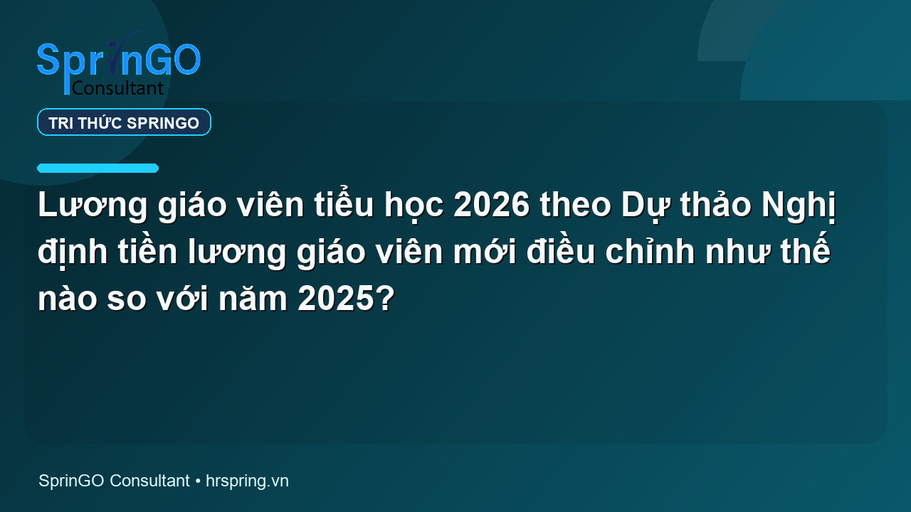 Lương giáo viên tiểu học 2026 theo Dự thảo Nghị định tiền lương giáo viên mới điều chỉnh như thế nào so với năm 2025?