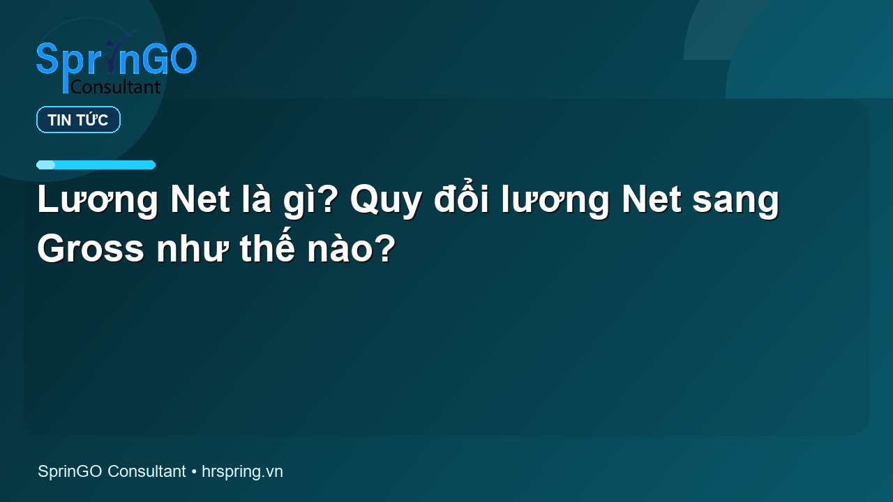 Lương Net là gì? Quy đổi lương Net sang Gross như thế nào? - tin tức | SprinGO Lương Net là gì? Quy đổi lương Net sang Gross như thế nào? - tin tức | SprinGO
