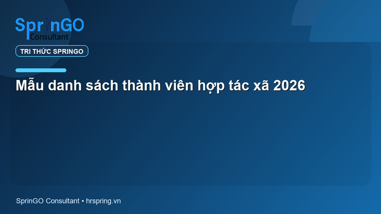 Mẫu danh sách thành viên hợp tác xã 2026