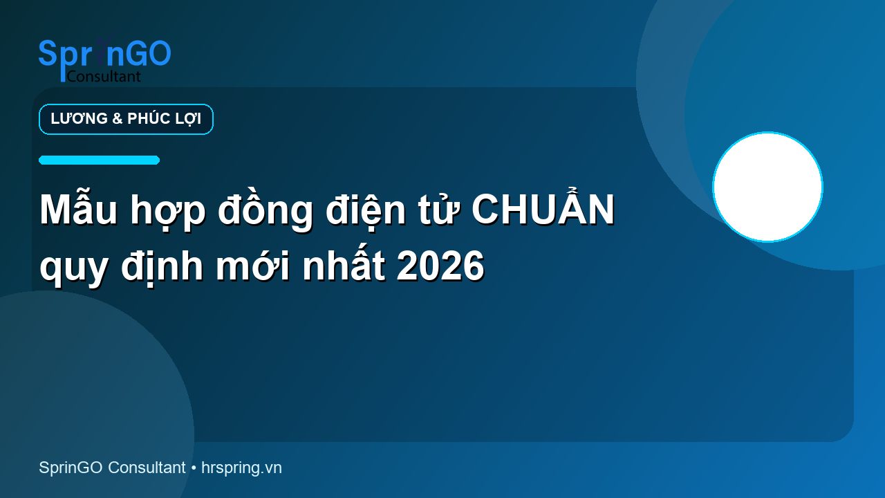 Mẫu hợp đồng điện tử CHUẨN quy định mới nhất 2026