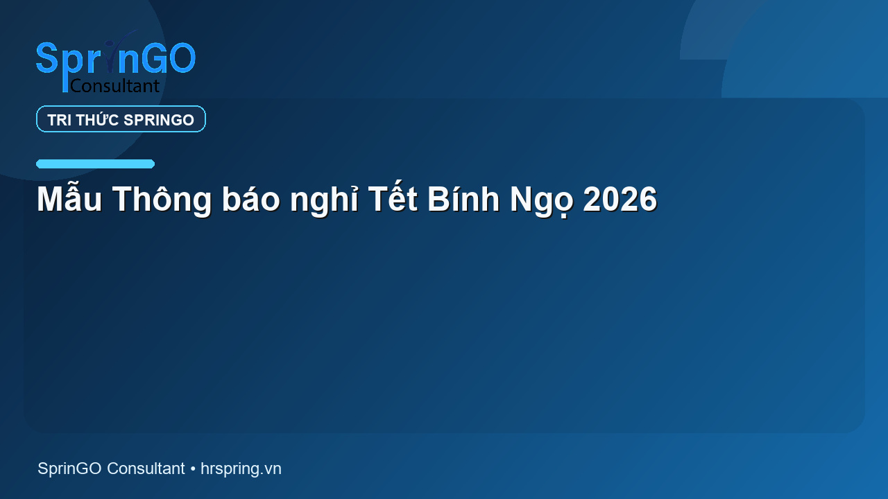 Mẫu Thông báo nghỉ Tết Bính Ngọ 2026