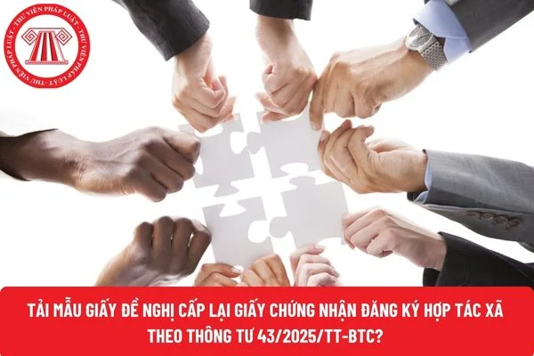 Tải Mẫu Giấy đề nghị cấp lại Giấy chứng nhận đăng ký hợp tác xã theo Thông tư 43/2025/TT-BTC? (Hình từ Internet)