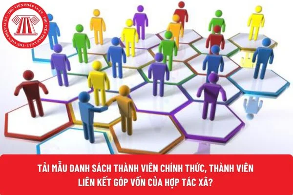 Tải Mẫu Danh sách thành viên chính thức, thành viên liên kết góp vốn của hợp tác xã?