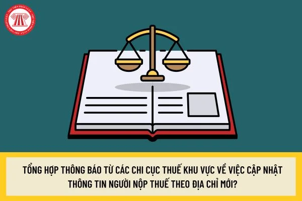 Tổng hợp thông báo từ các chi cục thuế khu vực về việc cập nhật thông tin người nộp thuế theo địa chỉ mới?