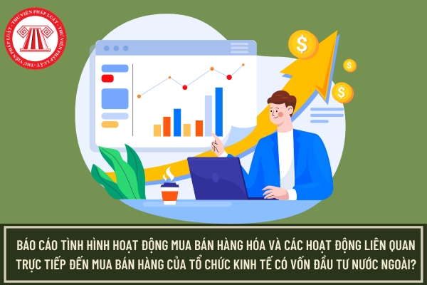 Báo cáo tình hình hoạt động mua bán hàng hóa và các hoạt động liên quan trực tiếp đến mua bán hàng của tổ chức kinh tế có vốn đầu tư nước ngoài?