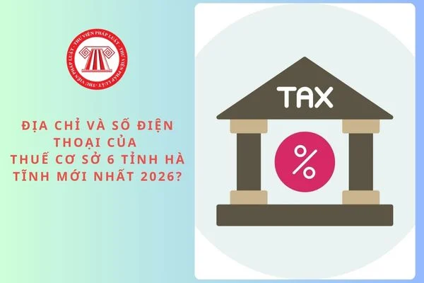 Địa chỉ và số điện thoại của Thuế cơ sở 6 tỉnh Hà Tĩnh mới nhất 2026?