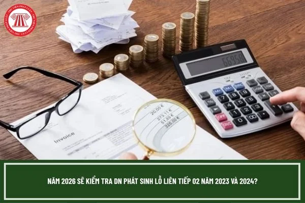 Năm 2026 sẽ kiểm tra DN phát sinh lỗ liên tiếp 02 năm 2023 và 2024?