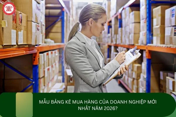 Mẫu bảng kê mua hàng của doanh nghiệp mới nhất năm 2026?