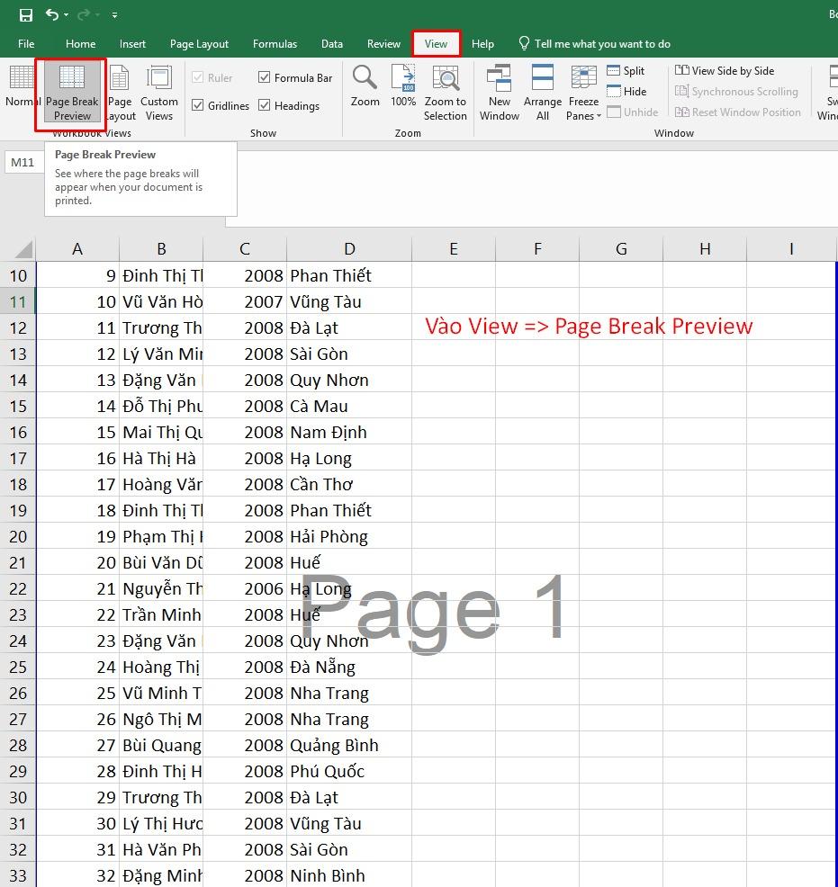 Hướng dẫn cách bỏ chữ page trong Excel đơn giản, nhanh chóng