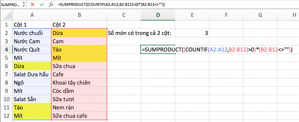 9 bí kíp sử dụng COUNTIF hiệu quả trong Excel