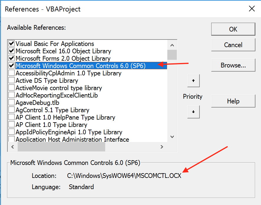 them control vba