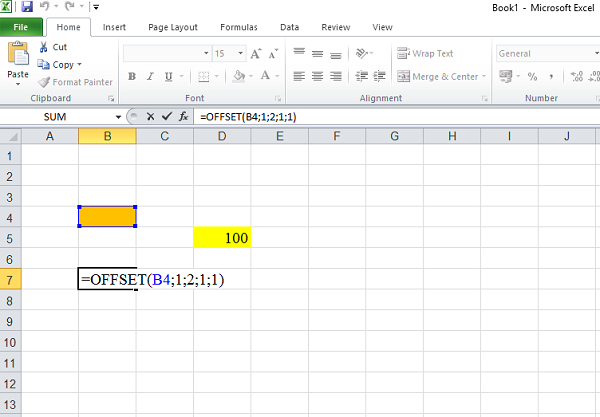Hàm Offset và ứng dụng của hàm Offset trong Excel