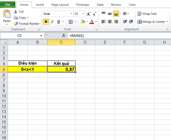 Hàm RAND, hướng dẫn sử dụng hàm RAND trong Excel