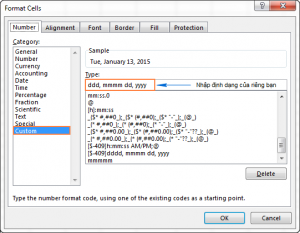 Cách thay đổi và tạo định dạng ngày tháng mặc định trên Excel